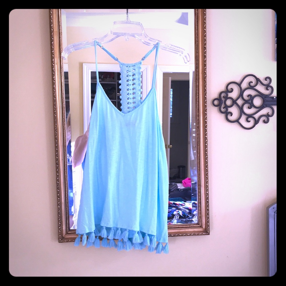 LILLY PULITZER Blue Tank Top Size Small